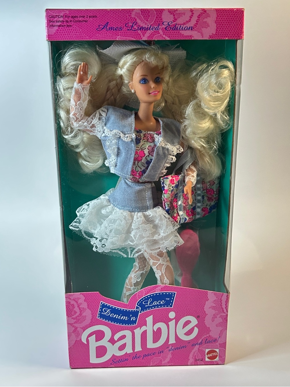 Vintage 1992 Mattel “Denim ‘n Lace Barbie” #2452 - Sealed NRFB